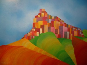 Castle Rock #1. 48cm X 58cm inc frame.