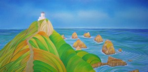 Oil on Canvas. 25.5cm X 51.0cm.