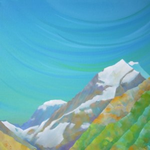 OIl on Canvas. 38.0cm X 38.0cm.