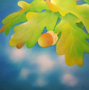 Oil on Canvas. 24.5cm X 24.5cm.