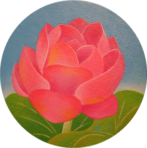 Oil on Canvas. 10.0cm φ.